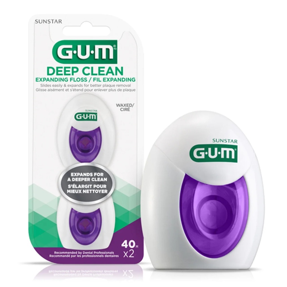 GUM® DEEP CLEAN EXPANDING® Floss 2 x 40m